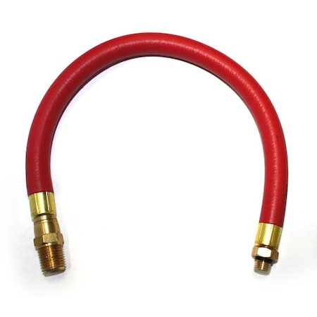 Interstate Pneumatics Rubber Hose Whip w/o Chuck 12 Inch Long TW100